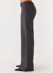 Hot as Ice Low Rise Pants - Grey