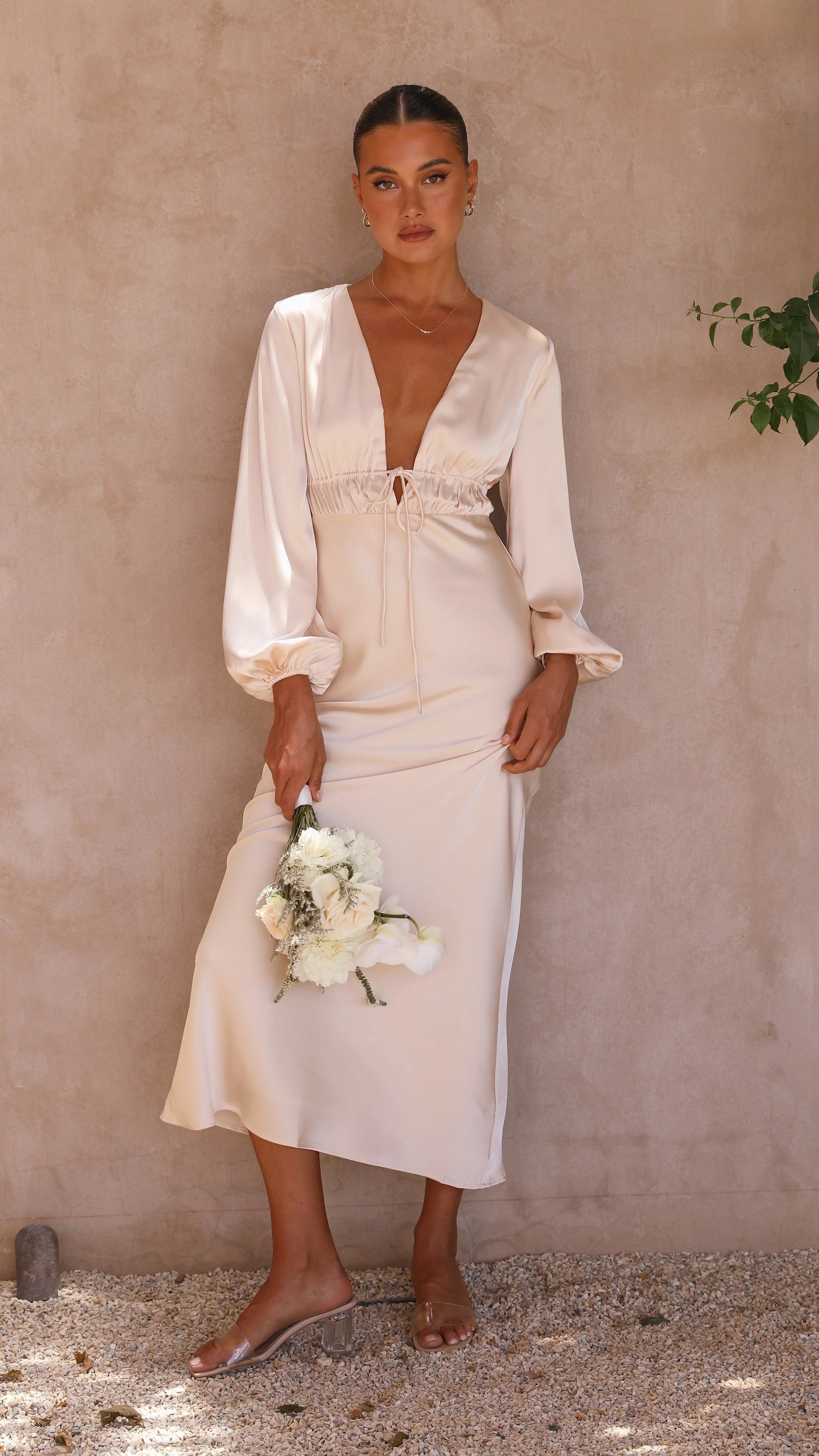 Amara Maxi Dress - Champagne