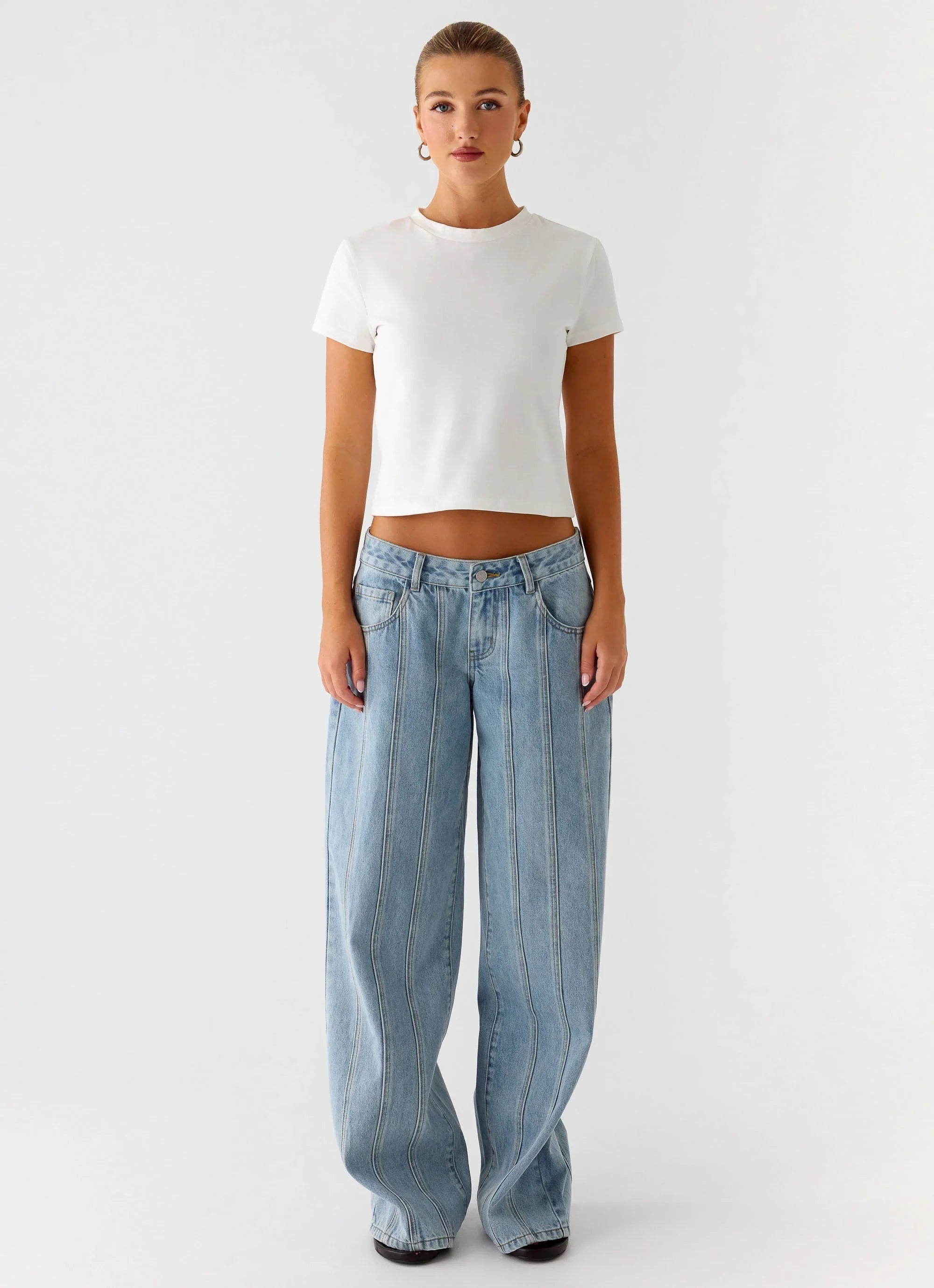 Lamont Baby Tee - White