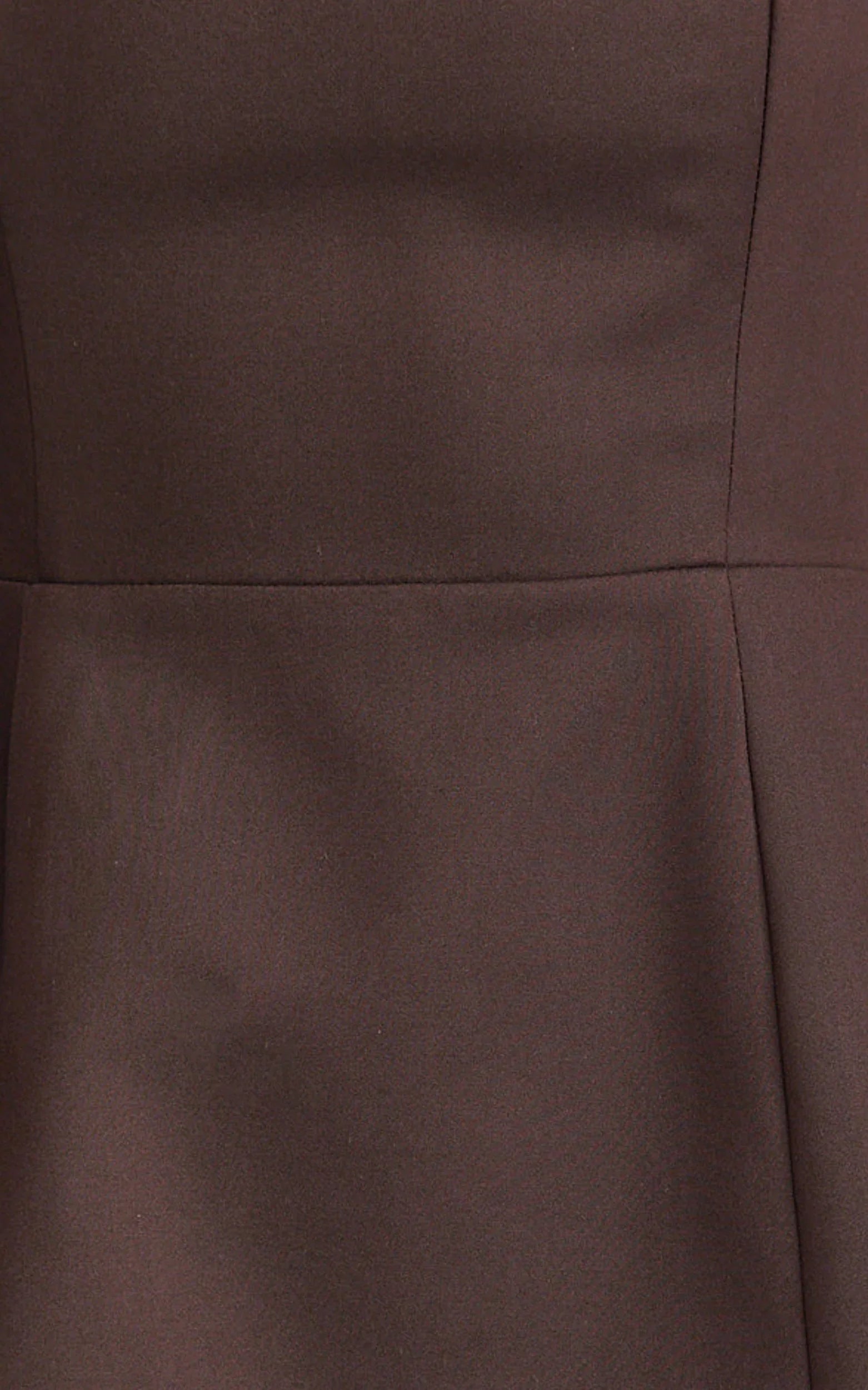 Dante Mini Dress - Halter Neck Tie Tulip Skirt Dress in Chocolate