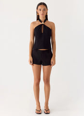 Odetta Halter Top - Black
